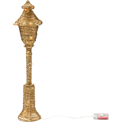 Beliani Joulukoriste LED-valo ALFTANES Valopylväs 62 cm Kulta Beliani Joulukoriste LED-valo ALFTANES Valopylväs 62 cm Kulta