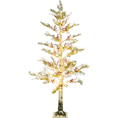Beliani Ulkokoriste LED-valo VASSLEN Joulukuusi 160 cm Valkoinen Beliani Ulkokoriste LED-valo VASSLEN Joulukuusi 160 cm Valkoinen