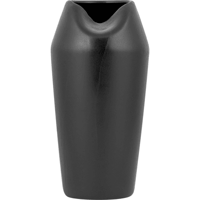 Beliani Musta kivitavara APAMEA Maljakko - Koristeellinen, 33cm Beliani Musta kivitavara APAMEA Maljakko - Koristeellinen, 33cm