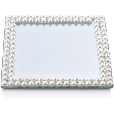 Koristejalusta peili MONDEX MARGOT PEARL 15x15x1 1kpl Koristejalusta peili MONDEX MARGOT PEARL 15x15x1 1kpl