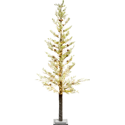 Beliani Ulkokoriste LED-valo GRENIVIK Joulukuusi 245 cm Valkoinen Beliani Ulkokoriste LED-valo GRENIVIK Joulukuusi 245 cm Valkoinen