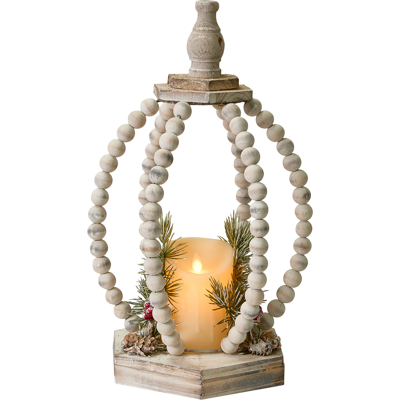 Beliani Joulukoriste LED-valo PAJARVI 40 cm Vaaleanruskea Beliani Joulukoriste LED-valo PAJARVI 40 cm Vaaleanruskea