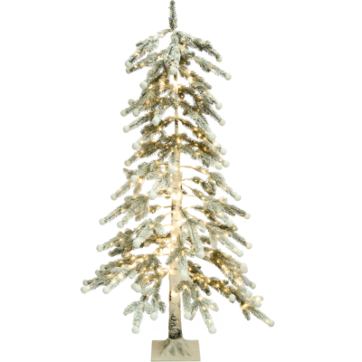 Beliani Ulkokoriste LED-valo HASSLAN Joulukuusi 125 cm Valkoinen Beliani Ulkokoriste LED-valo HASSLAN Joulukuusi 125 cm Valkoinen
