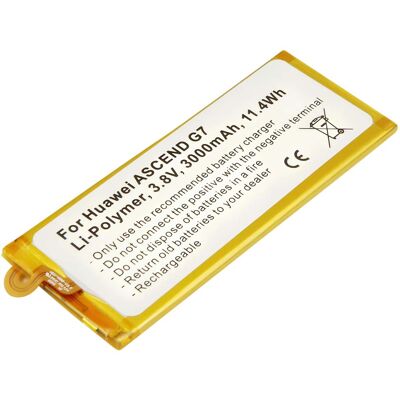 Avizar Akku Li-Polymer 3,8V Huawei Ascend G7 3000mAh 11,4Wh Avizar Akku Li-Polymer 3,8V Huawei Ascend G7 3000mAh 11,4Wh
