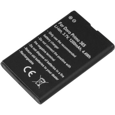 Avizar Akku Doro Primo 365:lle, Li-ion 3,7V 1200mAh 4,4Wh Avizar Akku Doro Primo 365:lle, Li-ion 3,7V 1200mAh 4,4Wh