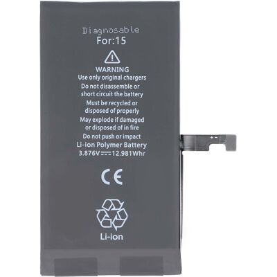 Avizar Akku iPhone 15 -malliin Li-polymeeri 3.87V 3349mAh diagnosoitavissa Avizar Akku iPhone 15 -malliin Li-polymeeri 3.87V 3349mAh diagnosoitavissa