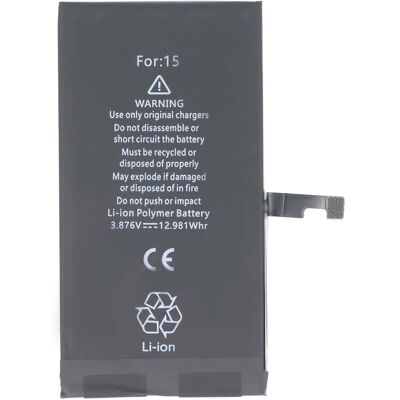 Avizar Akku iPhone 15 -malliin Li-polymeeri 3.87V 3349mAh 12.98Wh Avizar Akku iPhone 15 -malliin Li-polymeeri 3.87V 3349mAh 12.98Wh