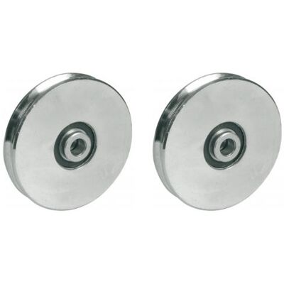 IBFM 120 mm:n pyöreä urapyörä, jossa on 8 mm:n ura kaapelille – 2 kpl:n sarja IBFM 120 mm:n pyöreä urapyörä, jossa on 8 mm:n ura kaapelille – 2 kpl:n sarja