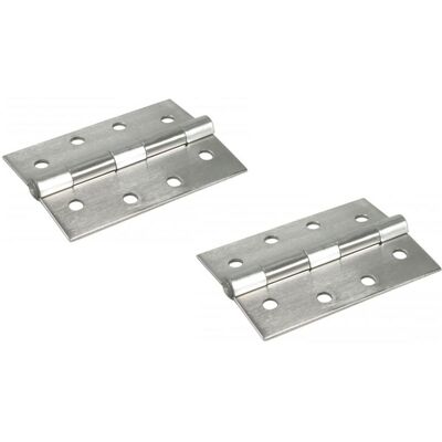 Ibfm Ruutu muotoinen Ruostumaton Teräs Hakaset - 75x50mm, Ruuvikiinnitys, Ruostumaton Teräs - 2 kpl Ibfm Ruutu muotoinen Ruostumaton Teräs Hakaset - 75x50mm, Ruuvikiinnitys, Ruostumaton Teräs - 2 kpl