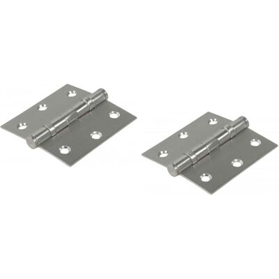 IBFM Kestävä sarana 101 x 76 mm, 2 kuulalaakeria, ruostumaton teräs – 1 pari – 2 kpl IBFM Kestävä sarana 101 x 76 mm, 2 kuulalaakeria, ruostumaton teräs – 1 pari – 2 kpl