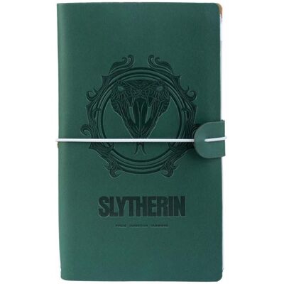 Harry Potter Carnet de Voyage Slytherin 12x19,6 cm joustavalla nauhalla Harry Potter Carnet de Voyage Slytherin 12x19,6 cm joustavalla nauhalla