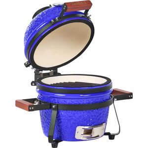 Beliani Minihiiligrilli KAMADO keramiikka Sininen Beliani Minihiiligrilli KAMADO keramiikka Sininen