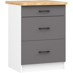 Akord Kaappi Oliwia valkoisella/harmaalla grafiittitasolla 46x60x85 Akord Kaappi Oliwia valkoisella/harmaalla grafiittitasolla 46x60x85
