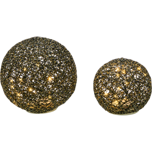 Beliani Joulukoriste BOLMEN Joulupallo 15/20 cm Musta Beliani Joulukoriste BOLMEN Joulupallo 15/20 cm Musta