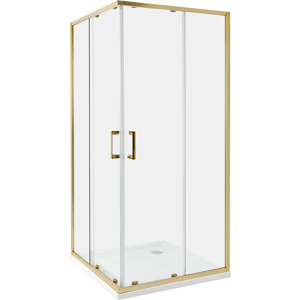 Beliani Suihkunurkka TELA 90 x 90 x 185 cm Kulta Beliani Suihkunurkka TELA 90 x 90 x 185 cm Kulta