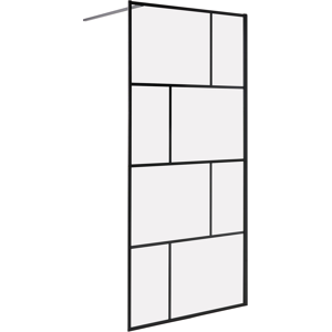 Beliani Suihkuseinä TAPAJOS 90 x 195 cm Musta Beliani Suihkuseinä TAPAJOS 90 x 195 cm Musta