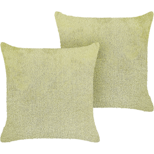 Beliani - Setti 2 koristepallia - Vihreä - 45x45 cm - Sisustustarvikkeet Beliani - Setti 2 koristepallia - Vihreä - 45x45 cm - Sisustustarvikkeet