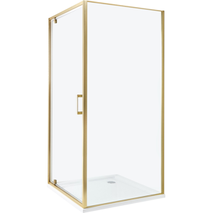Beliani Suihkunurkka DARLI 90 x 90 x 185 cm Kulta Beliani Suihkunurkka DARLI 90 x 90 x 185 cm Kulta