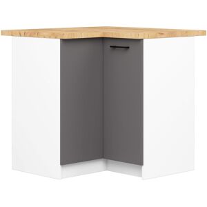 AKORD S90 Kulmakaappi - L-muotoiset Hyllyt, Kestävät Paneelit, Minimalistinen Tyyli AKORD S90 Kulmakaappi - L-muotoiset Hyllyt, Kestävät Paneelit, Minimalistinen Tyyli