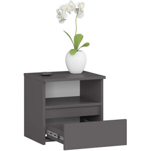 Akord Yöpöytä Grafiitti Kiiltävä Moderni 40x35x40 Akord Yöpöytä Grafiitti Kiiltävä Moderni 40x35x40