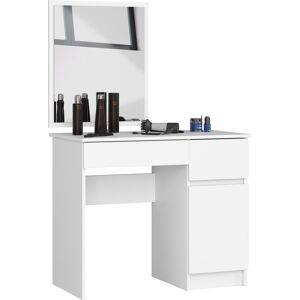 Akord Kampauspöytä Oikea Peili Valkoinen 90x50x142 Akord Kampauspöytä Oikea Peili Valkoinen 90x50x142