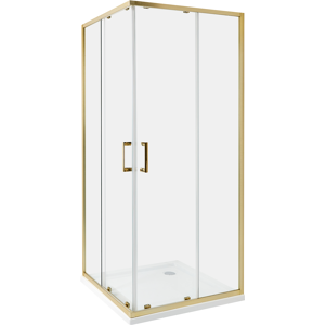 Beliani Suihkunurkka TELA 80 x 80 x 185 cm Kulta Beliani Suihkunurkka TELA 80 x 80 x 185 cm Kulta