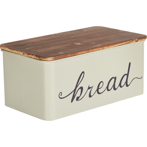Beliani Leipälaatikko GOURMANDISE metalli Beige Beliani Leipälaatikko GOURMANDISE metalli Beige