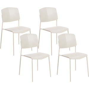 Beliani Ruokatuolisetti 4 kpl ASTORIA Beige Beliani Ruokatuolisetti 4 kpl ASTORIA Beige