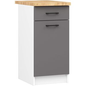 Akord Kaappi Oliwia valkoisella/harmaalla grafiittitasolla 46x40x85 Akord Kaappi Oliwia valkoisella/harmaalla grafiittitasolla 46x40x85