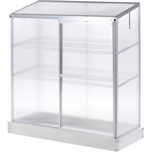 Beliani Parvekekasvihuone LECCE Hopea 59 cm Beliani Parvekekasvihuone LECCE Hopea 59 cm