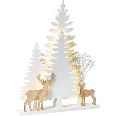 Beliani Joulukoriste LED-valo GISSELAN 45 cm Valkoinen Beliani Joulukoriste LED-valo GISSELAN 45 cm Valkoinen