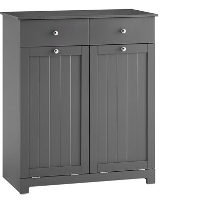 SoBuy Pyykkikaappi 78x38x90 cm puukuitulevystä valkoinen BZR33-II-DG SoBuy Pyykkikaappi 78x38x90 cm puukuitulevystä valkoinen BZR33-II-DG