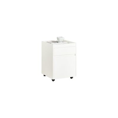 SoBuy Liukuva työkalupöytä FBT121-W ekologinen valkoinen 40x40x54cm SoBuy Liukuva työkalupöytä FBT121-W ekologinen valkoinen 40x40x54cm