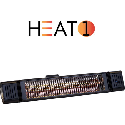 TerassilämmitinECO Plus-line 2000 W, musta HEAT1 TerassilämmitinECO Plus-line 2000 W, musta HEAT1