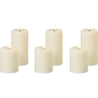 Beliani LED-kynttiläsetti 6 kpl NOISETTE 10/16 cm Luonnonvalkoinen Beliani LED-kynttiläsetti 6 kpl NOISETTE 10/16 cm Luonnonvalkoinen