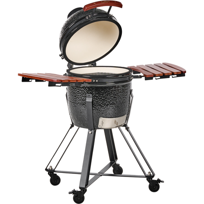 Beliani Hiiligrilli KAMADO keramiikka Musta Beliani Hiiligrilli KAMADO keramiikka Musta