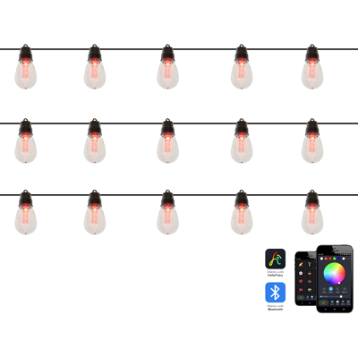 Beliani LED-ulkovalosarja ITILLEQ appillä Monivärinen Beliani LED-ulkovalosarja ITILLEQ appillä Monivärinen