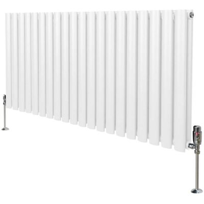 MonsterShop Valkoinen ovaali pylväslämmittin - 600mm x 1200mm - Moderni lämmitysvaihtoehto MonsterShop Valkoinen ovaali pylväslämmittin - 600mm x 1200mm - Moderni lämmitysvaihtoehto