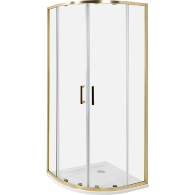 Beliani Suihkunurkka JUKATAN 80 x 80 x 185 cm Kulta Beliani Suihkunurkka JUKATAN 80 x 80 x 185 cm Kulta