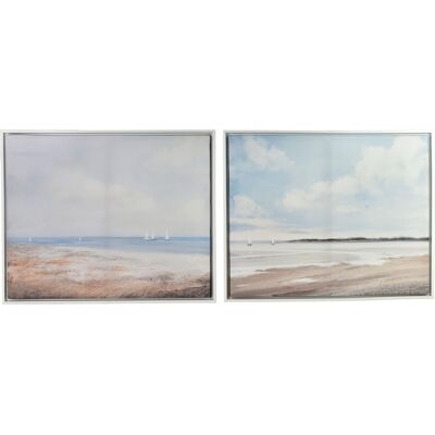 MONDEX Taulusetti kangas Inga Morze 40x50cm beige sininen 2kpl MONDEX Taulusetti kangas Inga Morze 40x50cm beige sininen 2kpl