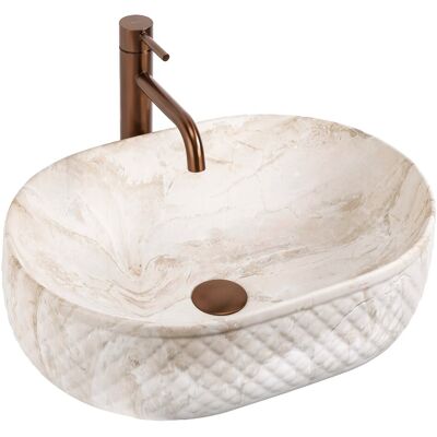REA Malja-allas Oktawia Kallisto Beige, 50X35,5X15CM REA Malja-allas Oktawia Kallisto Beige, 50X35,5X15CM