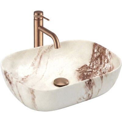 REA Malja-allas Belinda Marrone Matt Beige, 46,5X33X13,5CM REA Malja-allas Belinda Marrone Matt Beige, 46,5X33X13,5CM