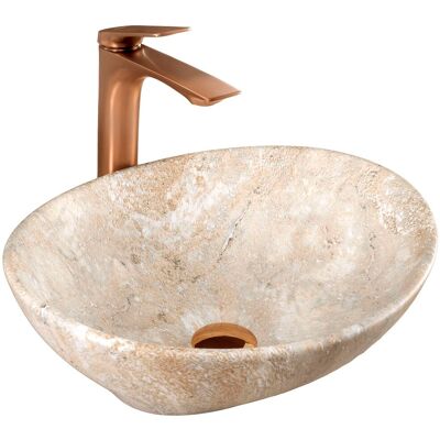 REA Malja-allas Sofia Savana Matt beige, 41X34,5X15CM REA Malja-allas Sofia Savana Matt beige, 41X34,5X15CM