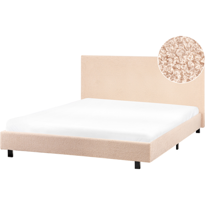 Beliani Vesisänky buklee ALBI 140 x 200 cm Beige Beliani Vesisänky buklee ALBI 140 x 200 cm Beige