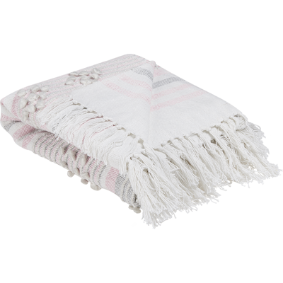 Beliani Peitevaate Pink 120x150cm Boho Akryyli Beliani Peitevaate Pink 120x150cm Boho Akryyli