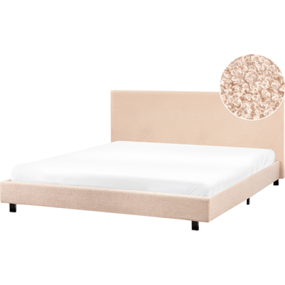 Beliani Vesisänky buklee ALBI 180 x 200 cm Beige Beliani Vesisänky buklee ALBI 180 x 200 cm Beige