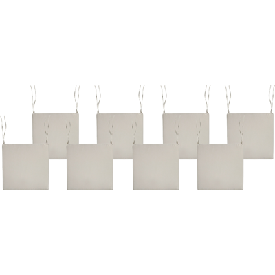 Beliani Puutarhatuolien istuintyynysetti 8 kpl SASSARI PREMIUM 46 x 46 cm Ruskeanharmaa Beliani Puutarhatuolien istuintyynysetti 8 kpl SASSARI PREMIUM 46 x 46 cm Ruskeanharmaa