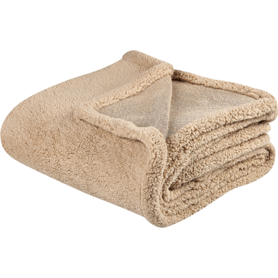 Beige Faux Fur Torkkupeitto - 125x150cm - Pehmeä ja Kotoisa Beige Faux Fur Torkkupeitto - 125x150cm - Pehmeä ja Kotoisa