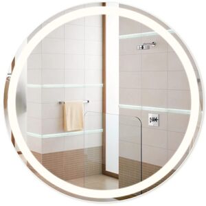 NETTLIFE valaistu kylpyhuoneen peili - pyöreä 70 cm LED, seinäkiinnitys, kosketuskytkin, huurtumaton, IP44 säädettävä 3000K -6500K NETTLIFE valaistu kylpyhuoneen peili - pyöreä 70 cm LED, seinäkiinnitys, kosketuskytkin, huurtumaton, IP44 säädettävä 3000K -6500K