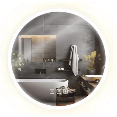 REA peili LED BLUETOOTH FFJ 80 Kromi, 2x80x80cm REA peili LED BLUETOOTH FFJ 80 Kromi, 2x80x80cm